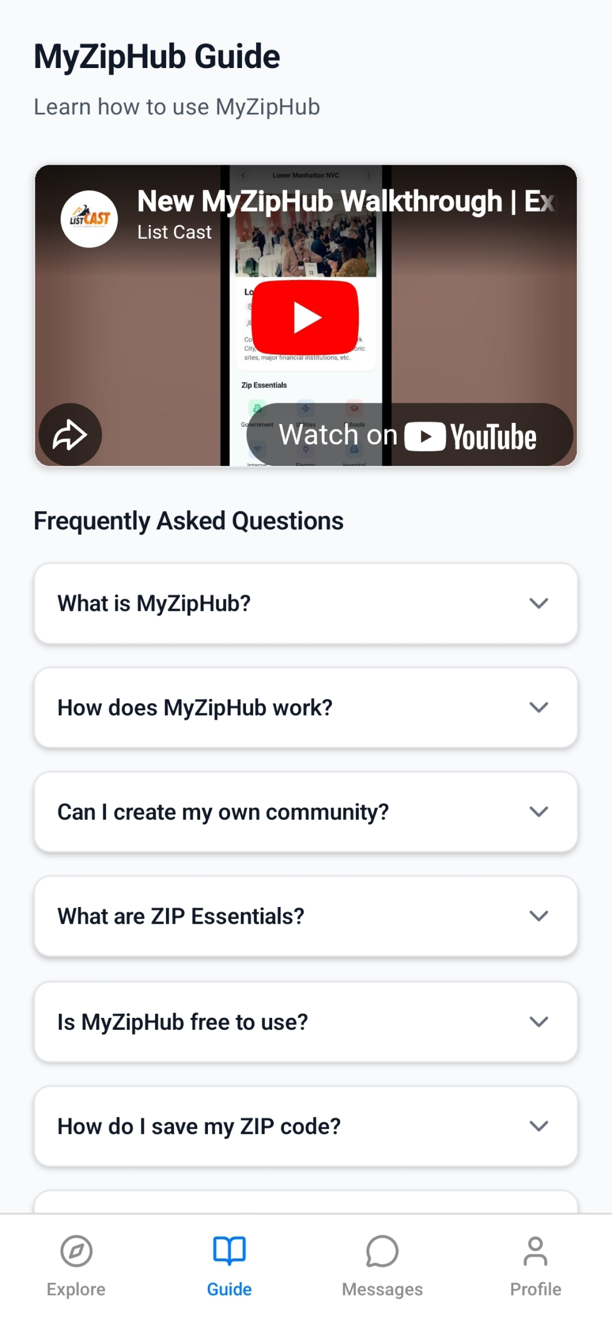 MyZipHub screenshot 3