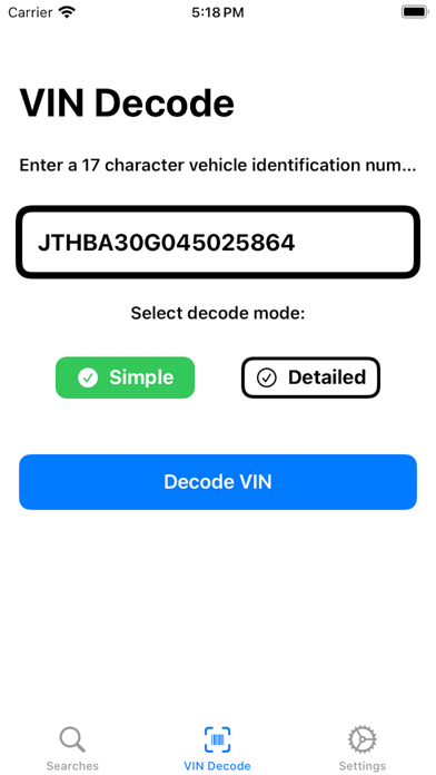 CarDecode Screenshot