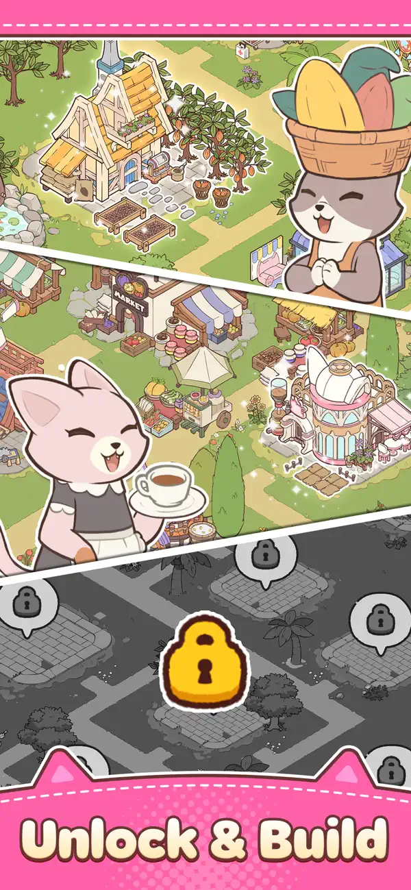 Merge Cat Town iOS Mod IPA screenshot 3 - iOS game interface