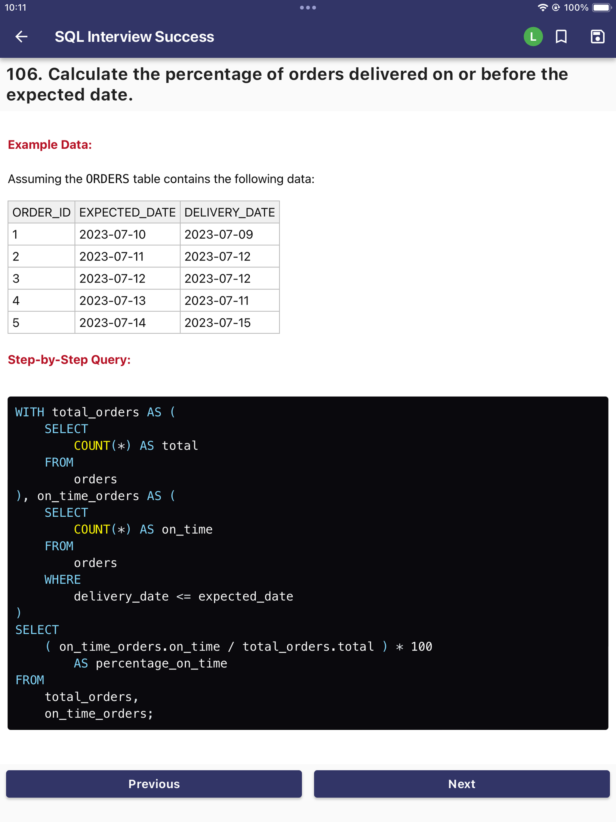 SQL Interview Success - 2025