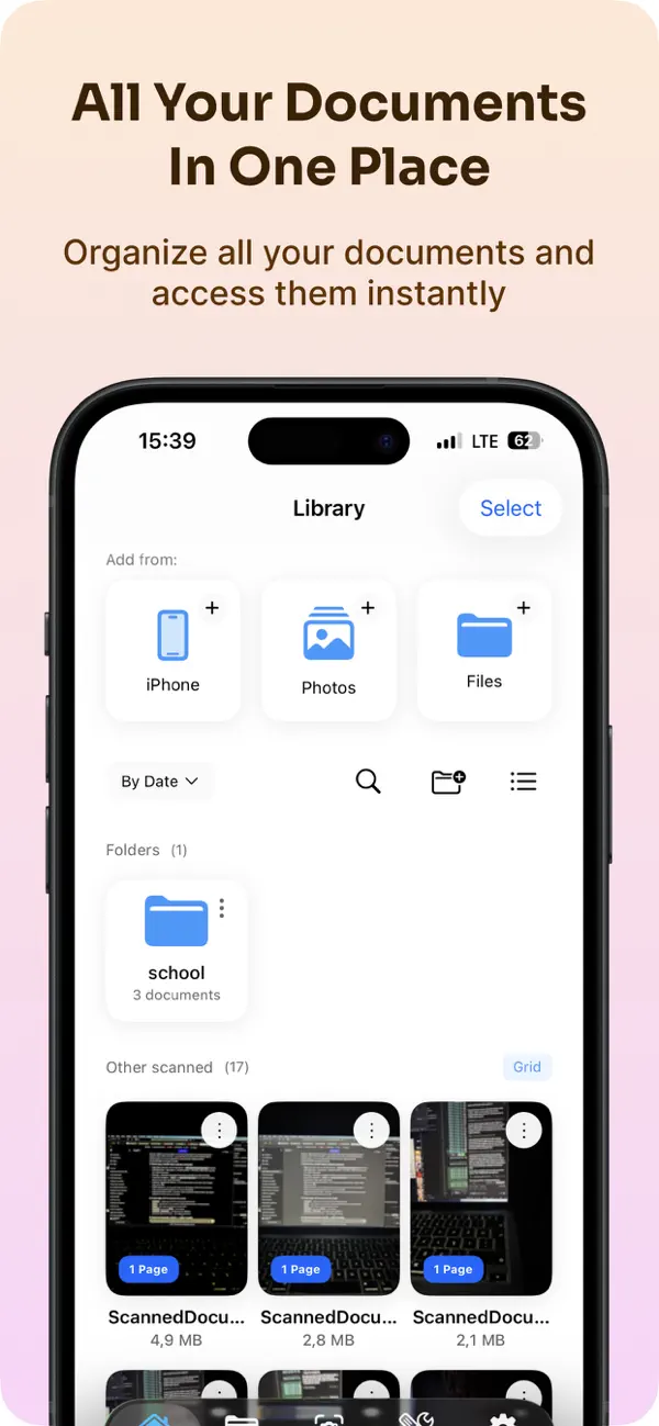 Screenshot #1 pour Scanner PDF : OCR et signer