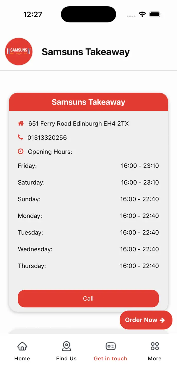 Screenshot #3 pour Samsuns Takeaway Edinburgh