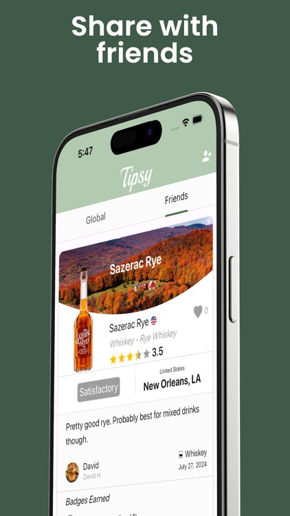 Tipsy - Cocktail & Drink App