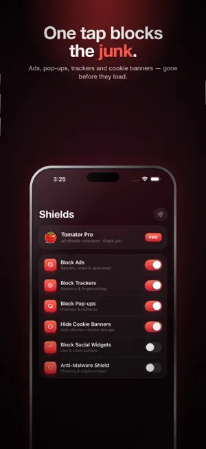 Tomator: Ad Blocker & Privacy screenshot 2