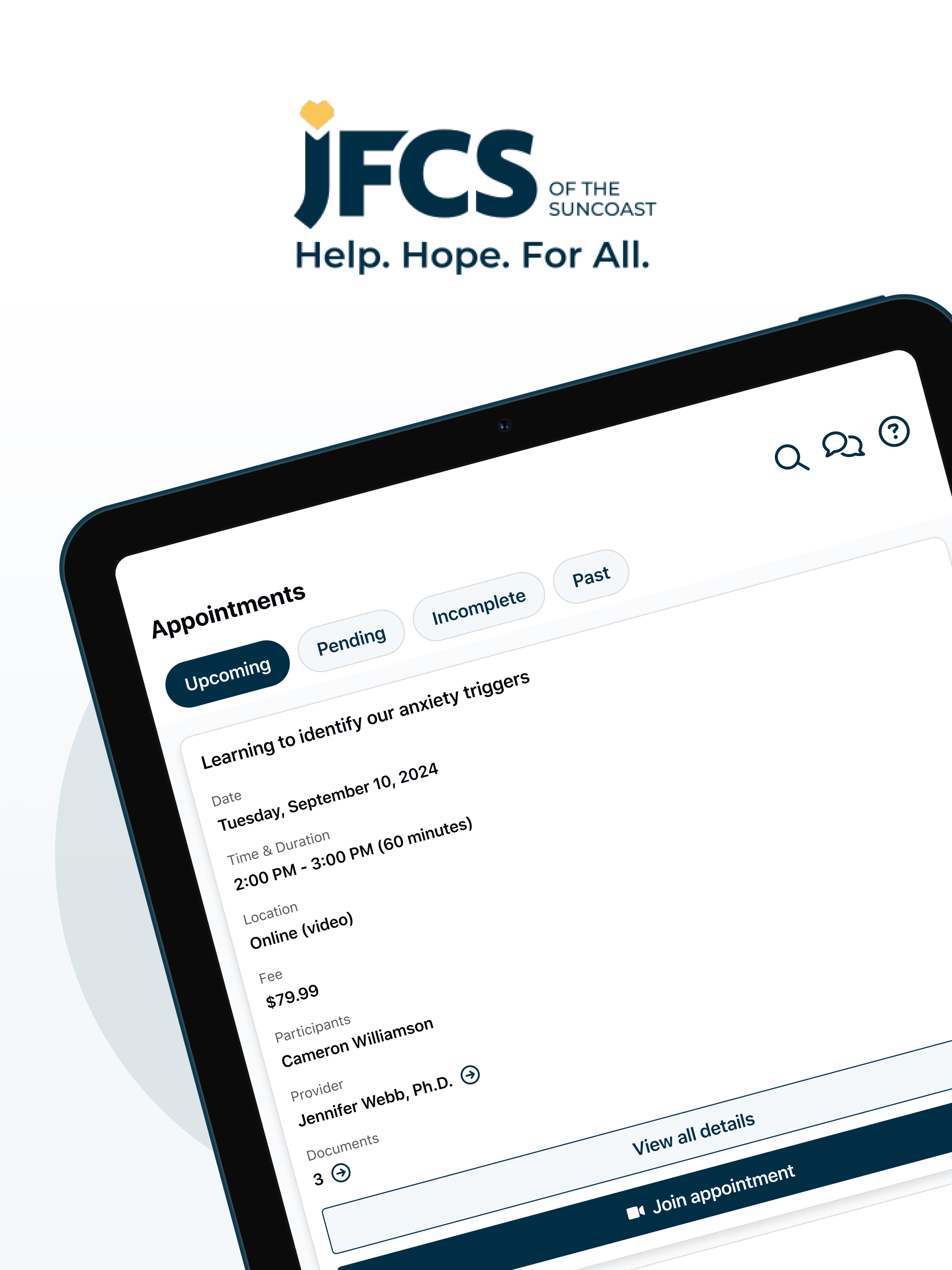 JFCS Client Portal screenshot 6