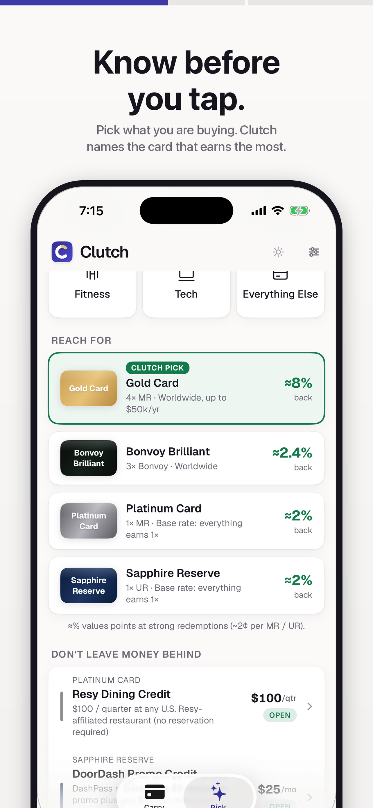 Clutch: Credit Card Perks screenshot 3