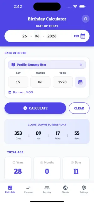 Birthday Calculator-Age Finder screenshot 3