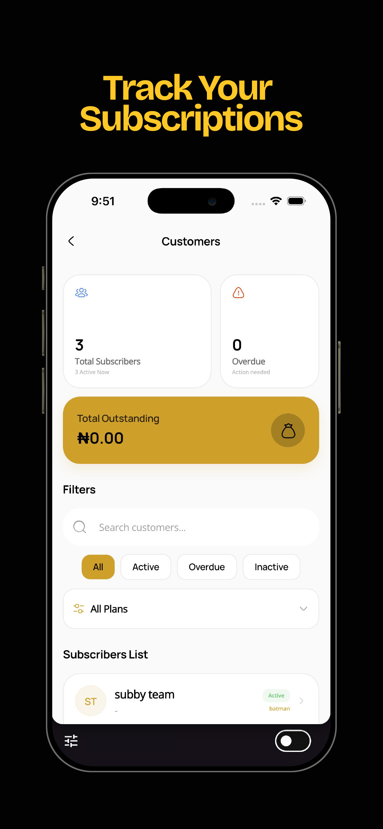 Subby - Recurring Payments screenshot 3