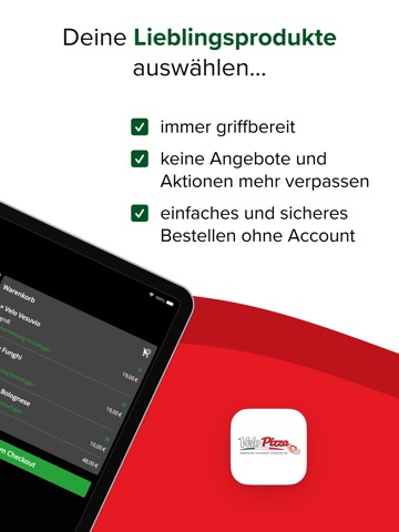 Velo Pizza Geislingen iPad screenshot