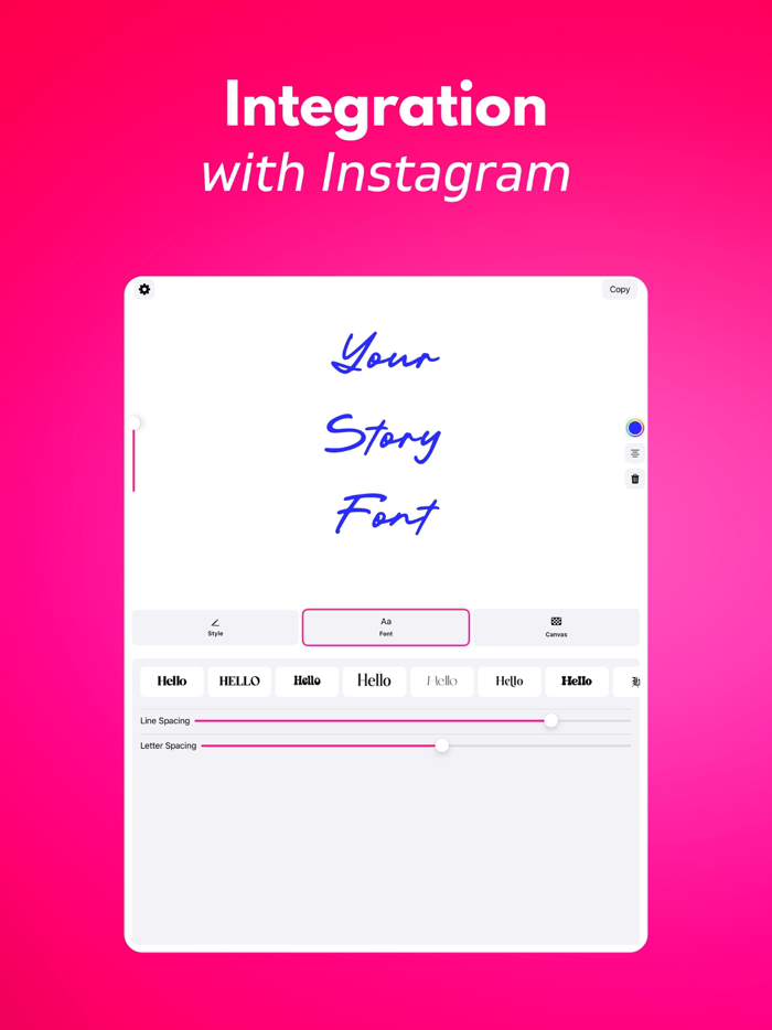 Story Fonts for Instagram
