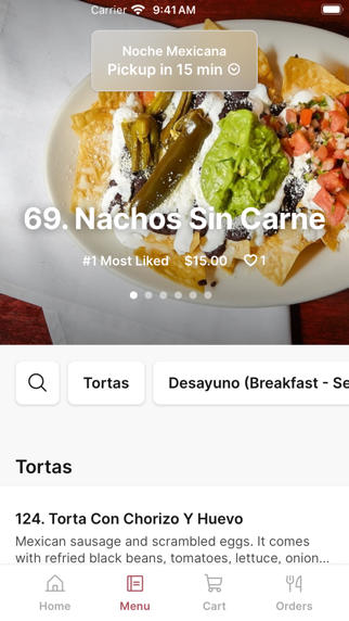 Noche Mexicana NY iPhone screenshot 2 - Food & Drink app