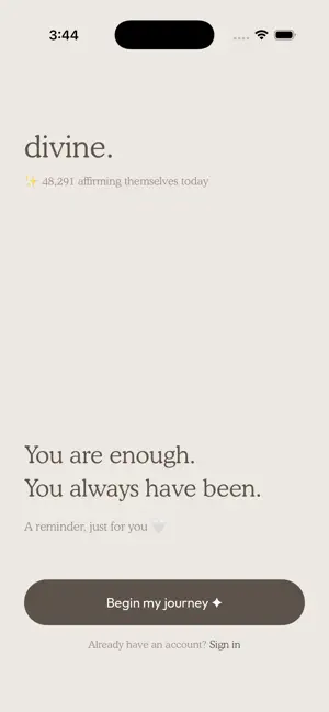 Divine - Daily Affirmations screenshot 1