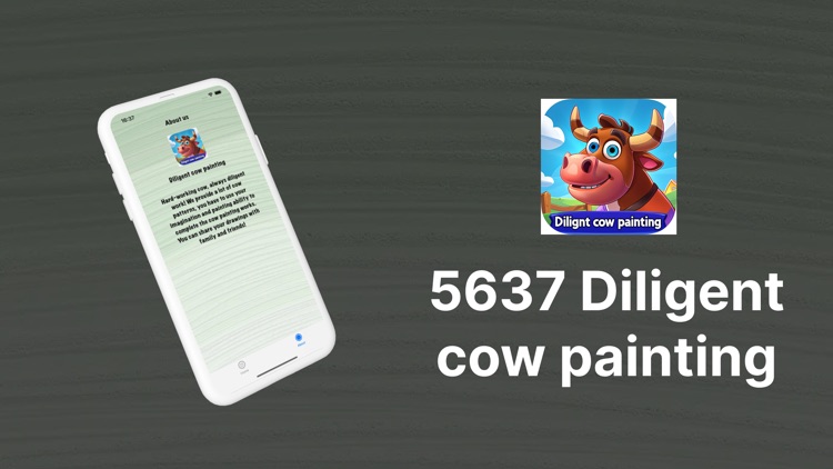 5637 Diligent cow painting