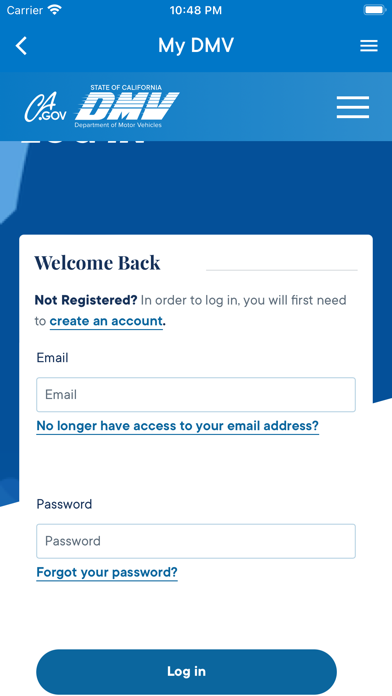 CA DMV Screenshot