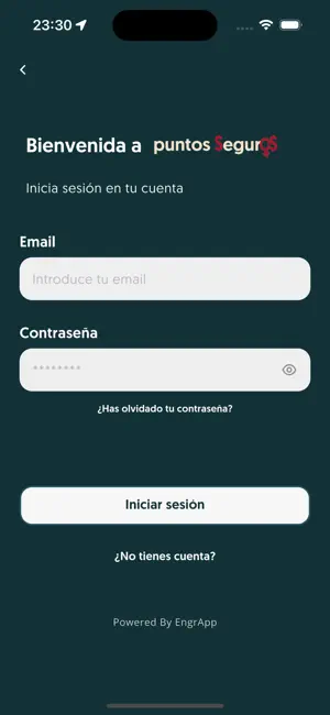 Puntos Seguros App screenshot 2