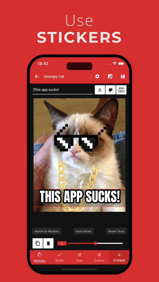 #2. Memepik - Meme Editor (iOS) بواسطة: Sevan Orancı