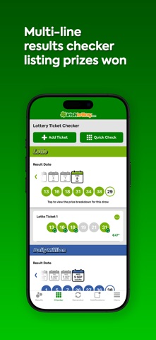 Irish Lottery - Results screenshot