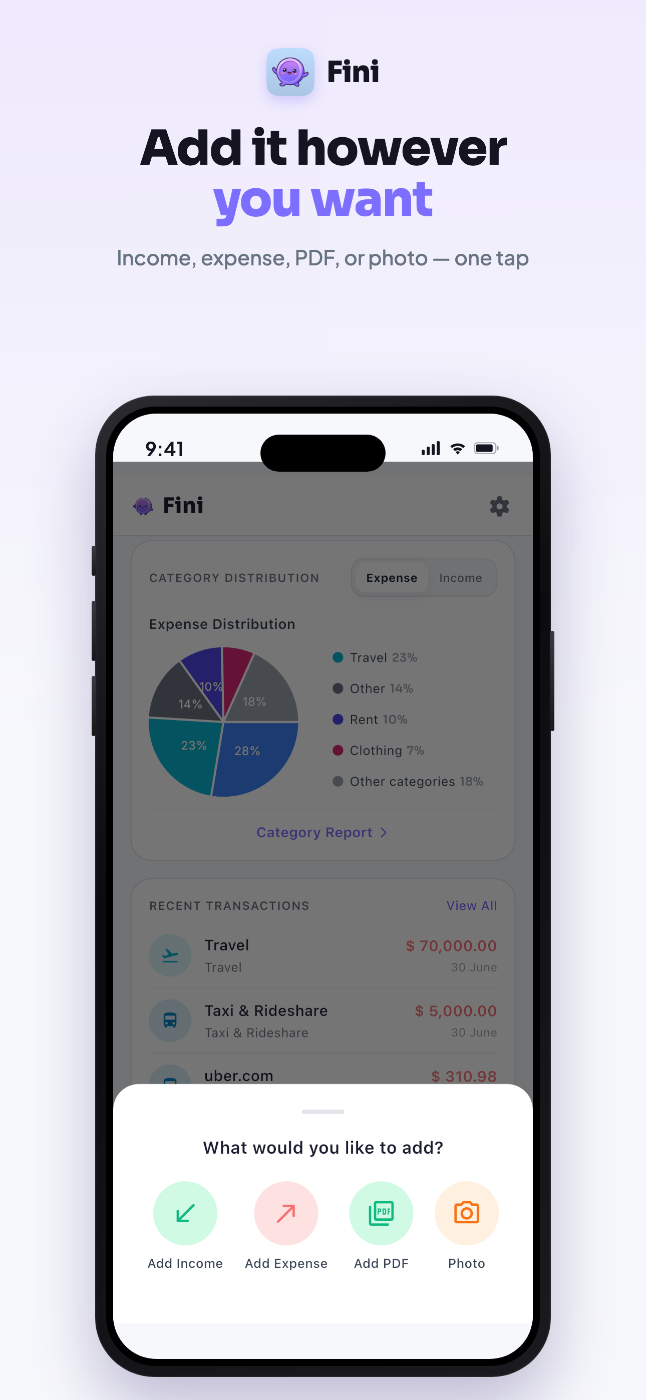 Fini: AI Budget & Expense screenshot 6