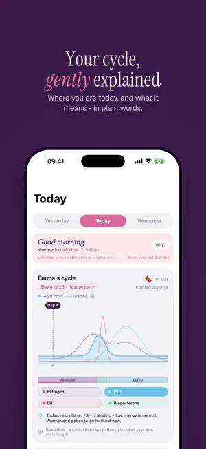 OurCycle: Cycle for Couples screenshot 1