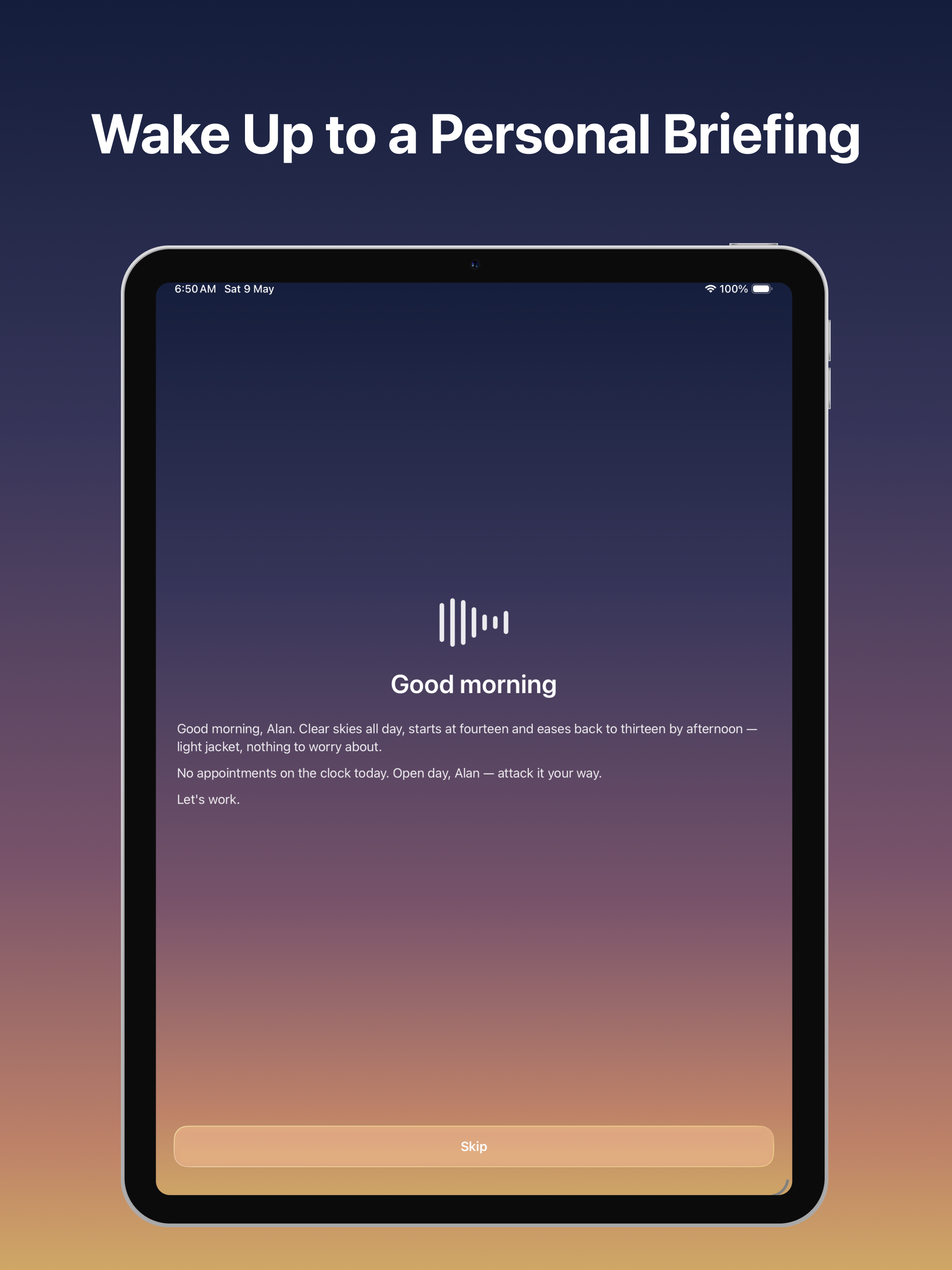 Matin: AI Voice Alarm