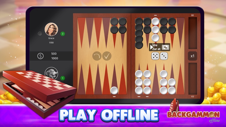 #5. Backgammon - Offline (iOS) 由: SNG ICT