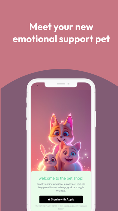Emotional support pet iPhone screenshot 1 - Entertainment app
