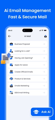 AI Writer - AI Email Assistant iPhone screenshot
