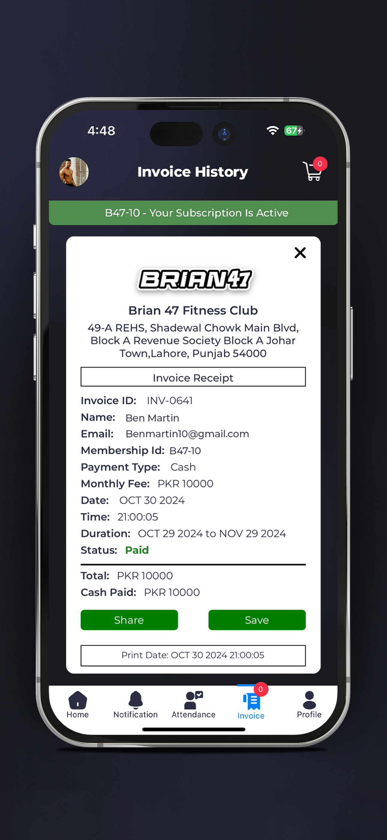 Brian47 Fitness Club