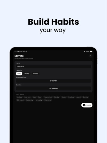 Habit Tracker - Elevate ipad screenshot 4