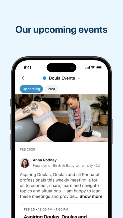 Birth & Baby University iPhone screenshot 8 - Social Networking app