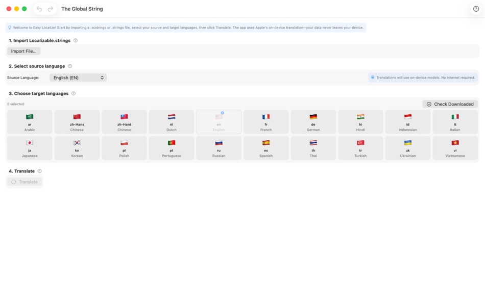 #1. The Global String (macOS) Με: Mike West