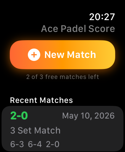 Ace Padel Score