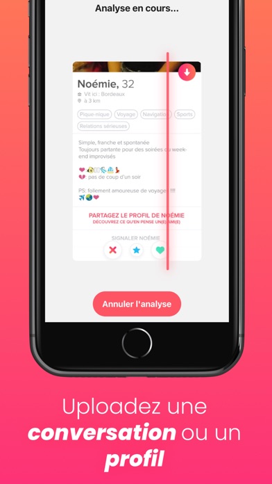 Step 2: AI analyzes dating conversation context, tone and subtext