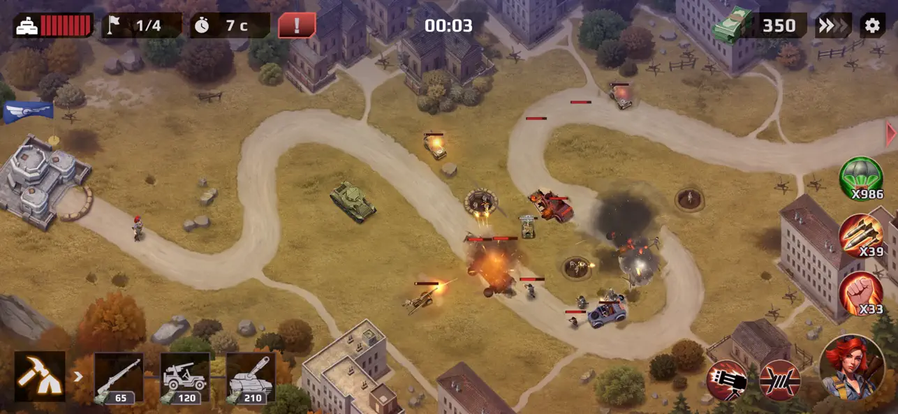 WWII Defense: RTS Army TD game Hack screenshot 2 - iOS game interface