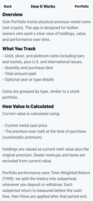 Coin Portfolio Screenshot 7 of 7