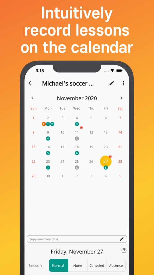 #2. Lesson manager (iOS) Podle: Dodam&Company