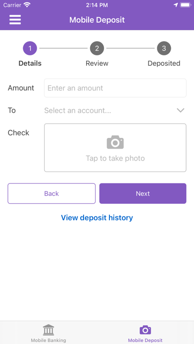 Frick Financial FCU Screenshot