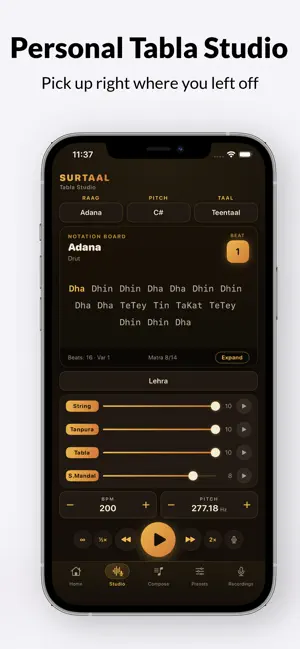 SurTaal: Tabla & Tanpura Riyaz screenshot 3