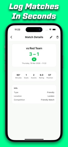 MatchNotes - Friendly Analysis screenshot