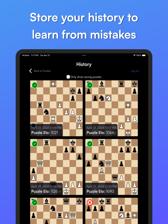Screenshot #5 pour Tactiques de puzzles d'échecs