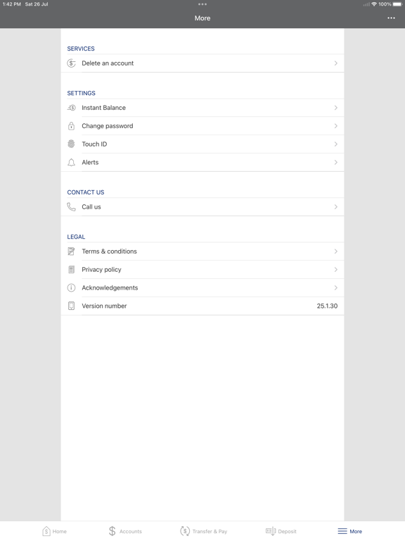 Holcomb Bank Consumer iPad screenshot 4 - Finance app