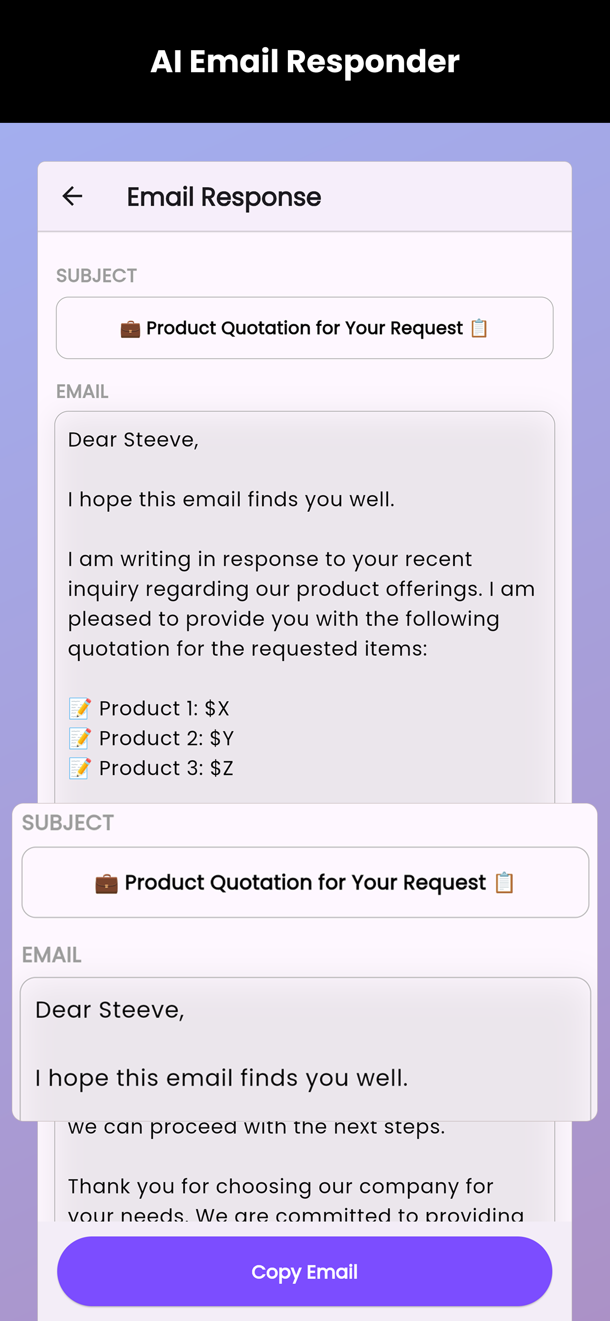 WriteMail - Ai Email Assistant screenshot 3