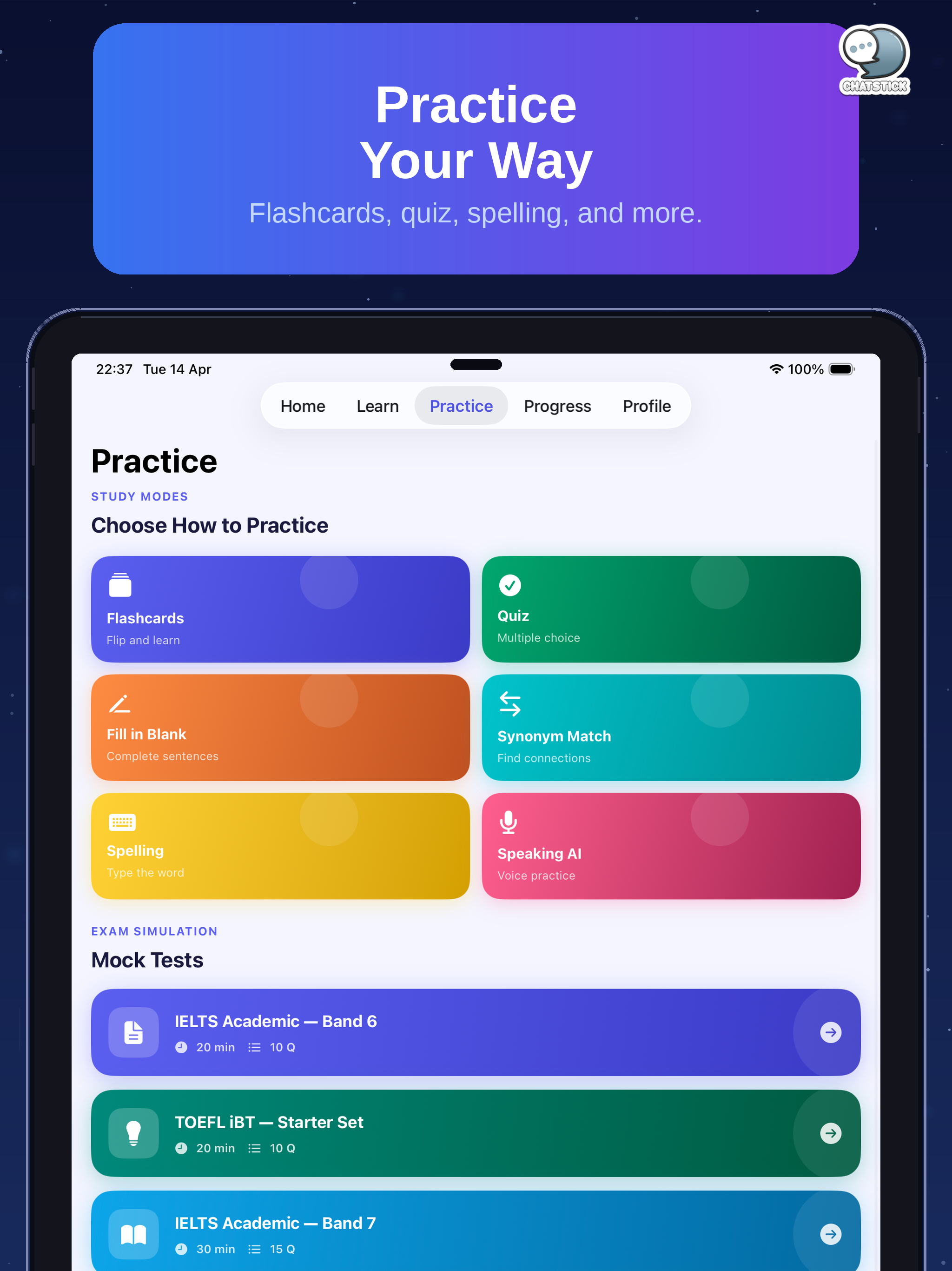 VocabLift Trainer by ChatStick