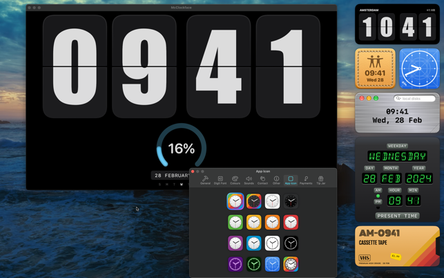 ‎McClockface – Flip Clock Screenshot