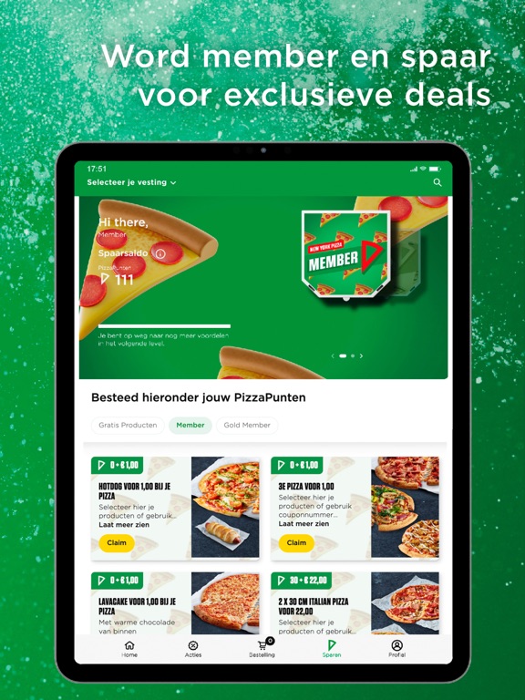New York Pizza iPad app afbeelding 6