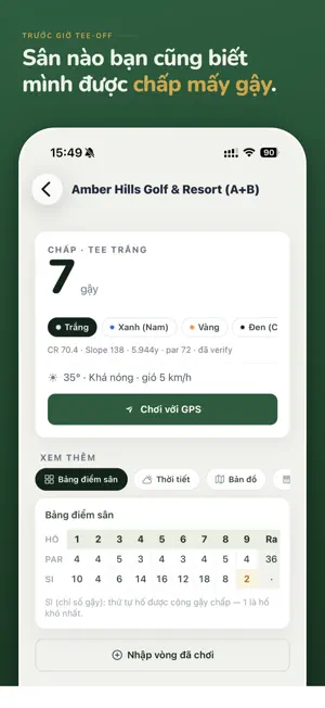 Senpar – Golf Handicap screenshot 4
