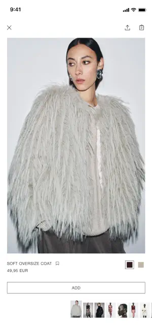 Zaraのスクリーンショット