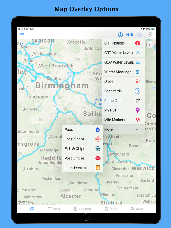 Canals.UK iPad screenshot 3 - Navigation app