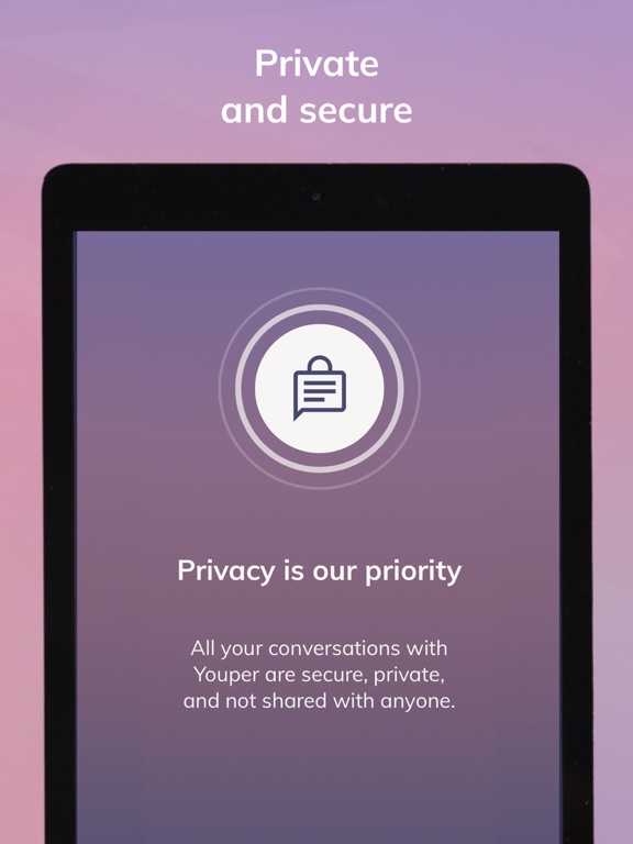 Youper: AI Mental Health iPad app afbeelding 4