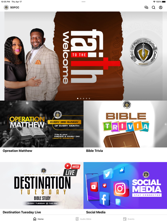 Shield Of Faith CC iPad screenshot 1 - Education app